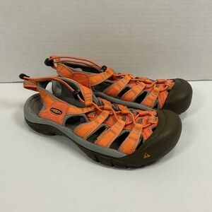 Keen Newport H2 Sandals Womens 7.5 Pink Coral Waterproof Hiking Outdoor Washable